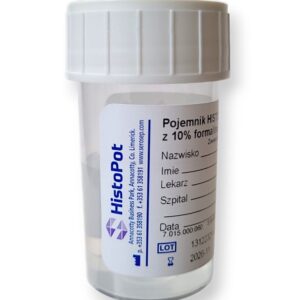 Pojemnik 60ml do histopatów z 10% formaliną